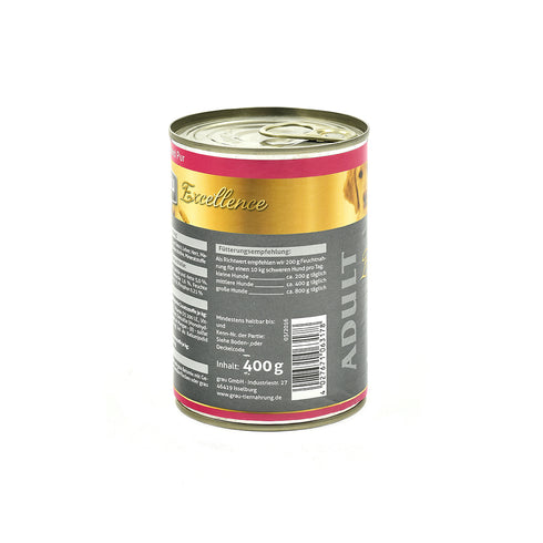 Hrana umeda pentru caini Grau Excellence Adult cu carne de cal 400g
